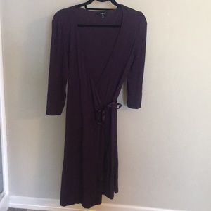 Express purple wrap dress